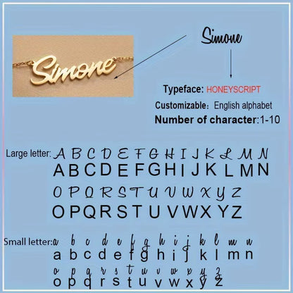Custom Gold Nameplate Necklace