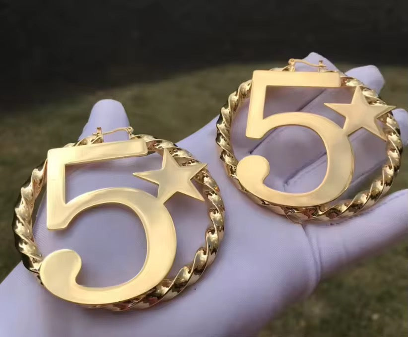 5 Star Earrings