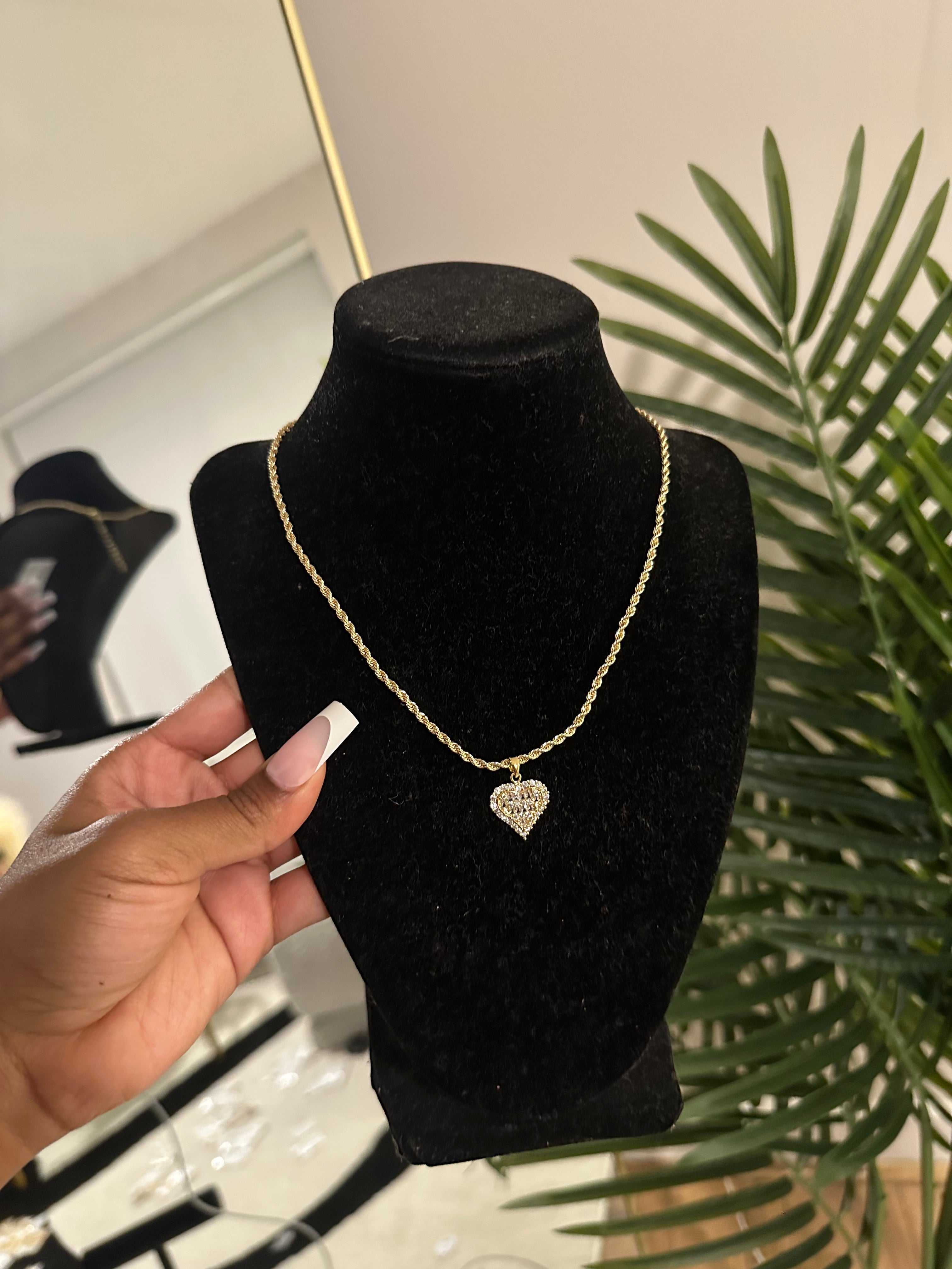 Icy Heart Necklace