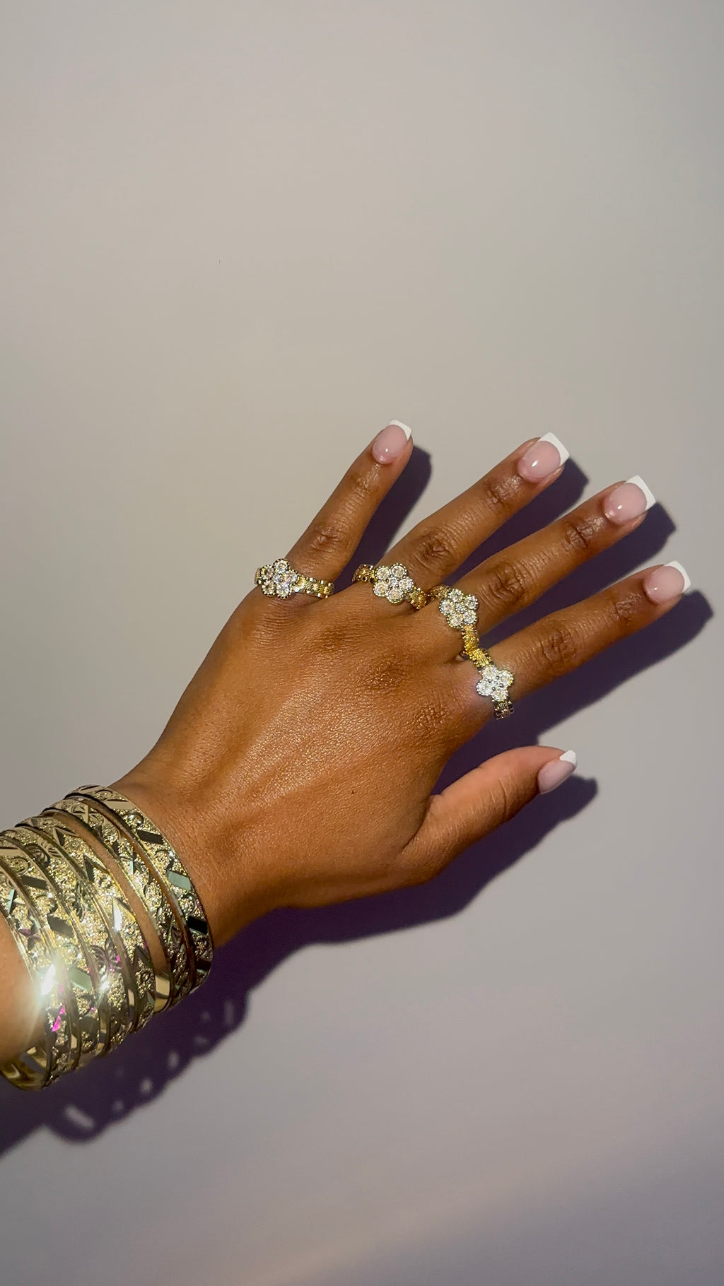 Icy Flower Ring