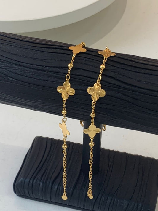 Clover Luxe Anklet