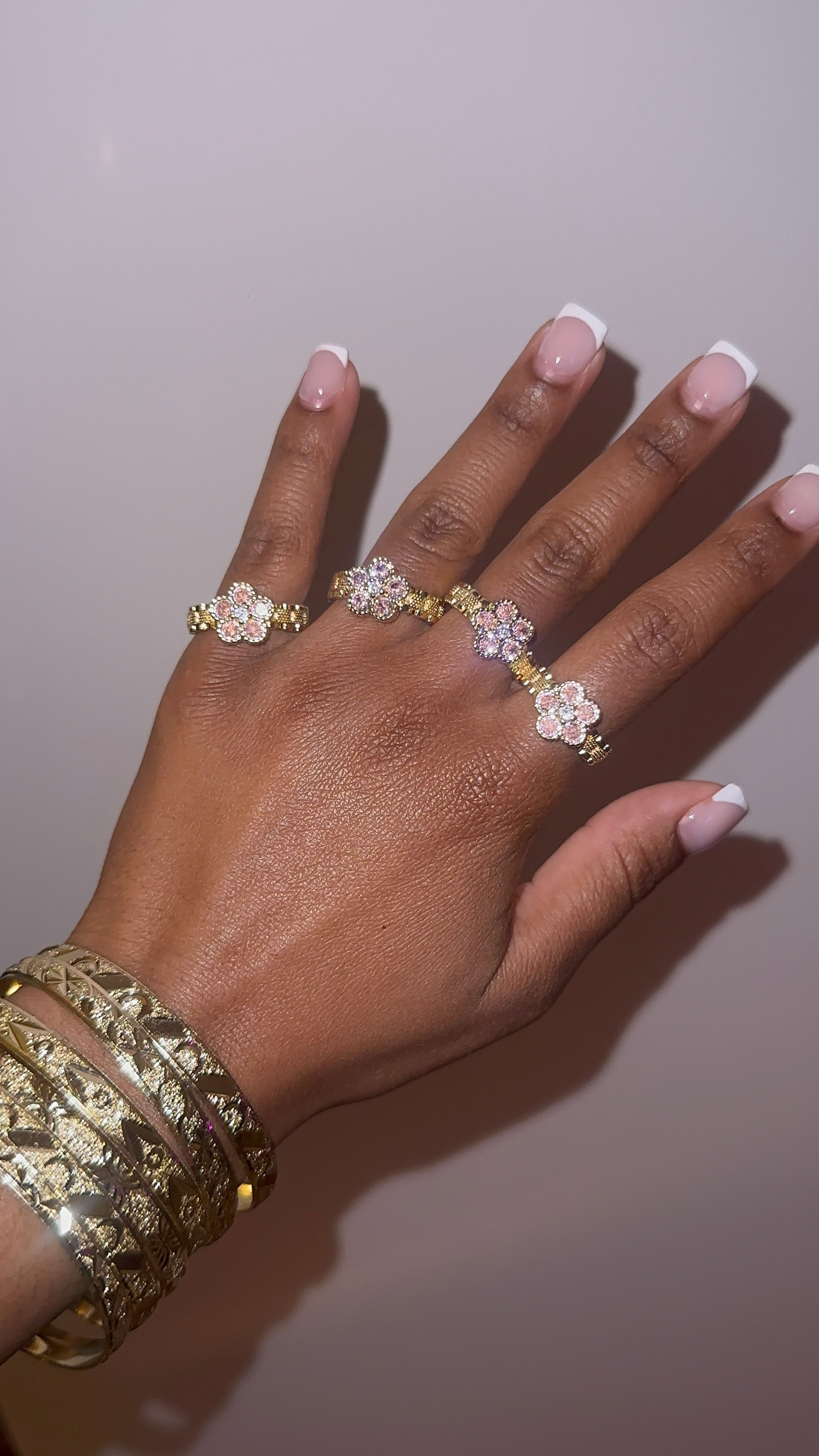 Icy Flower Ring