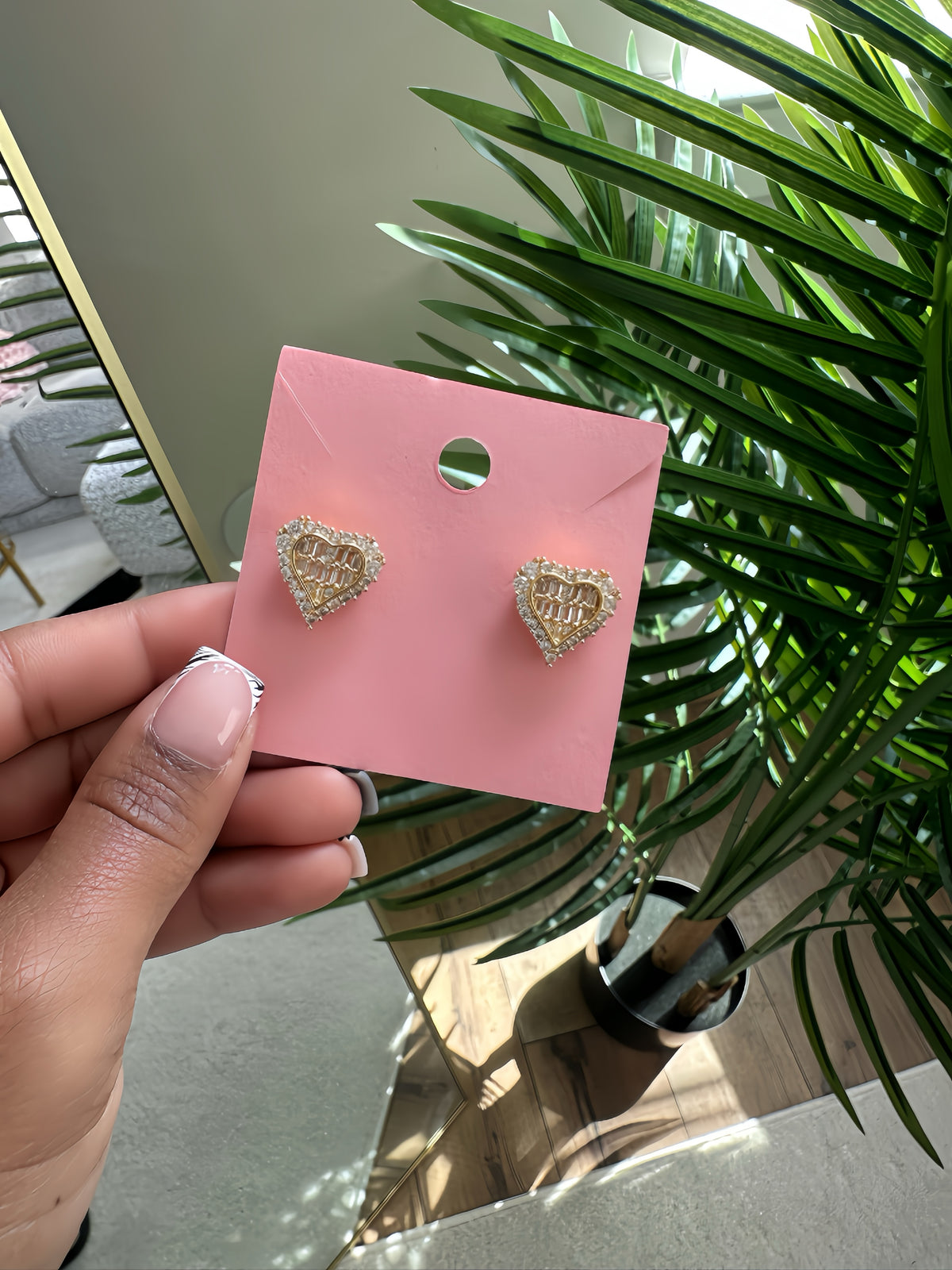 Icy Heart Earrings