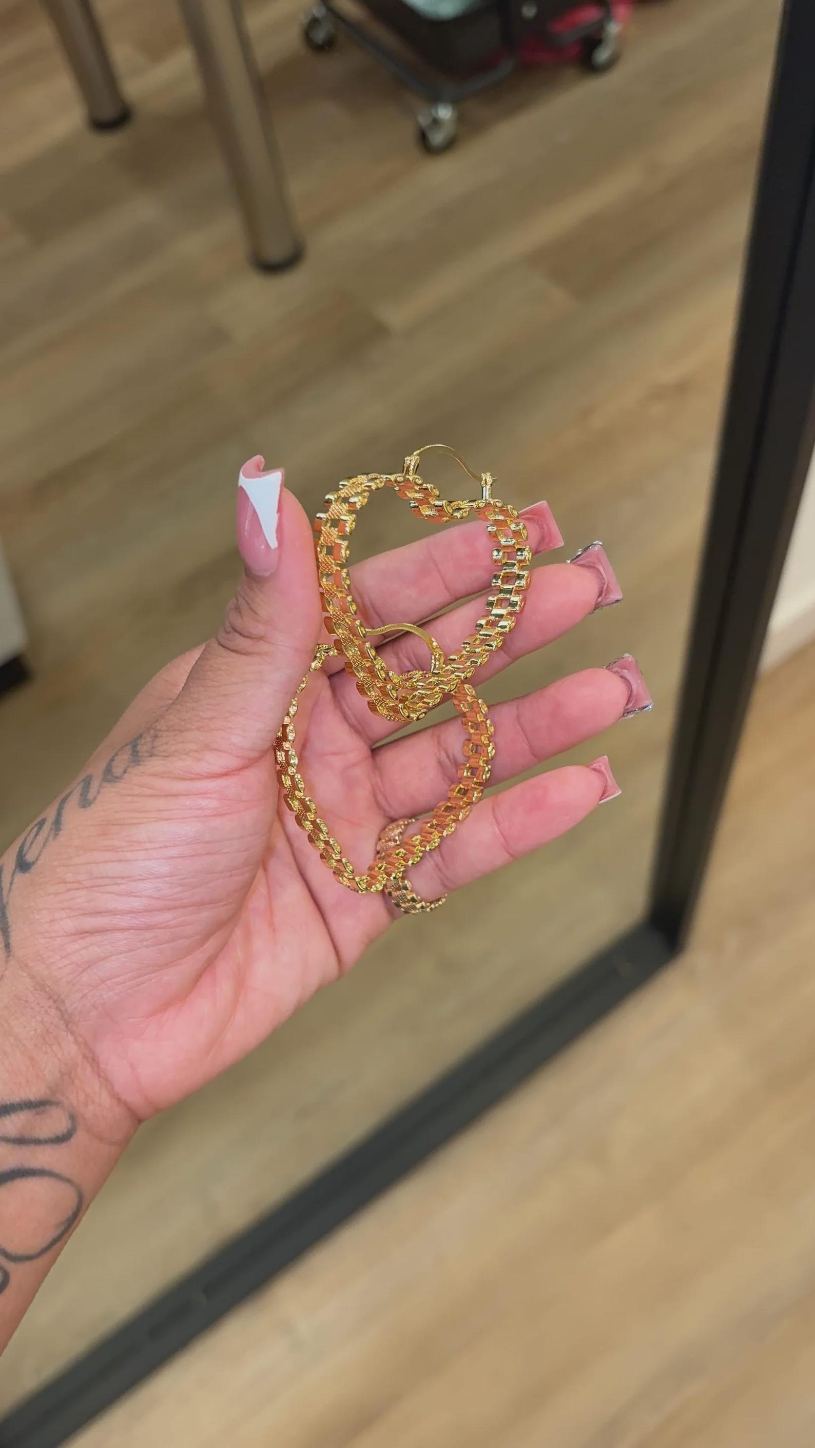 Rolex Heart Earrings