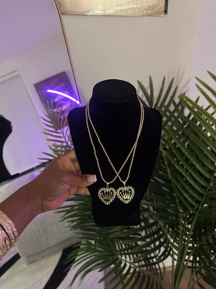 Rolex Heart Crown Necklace