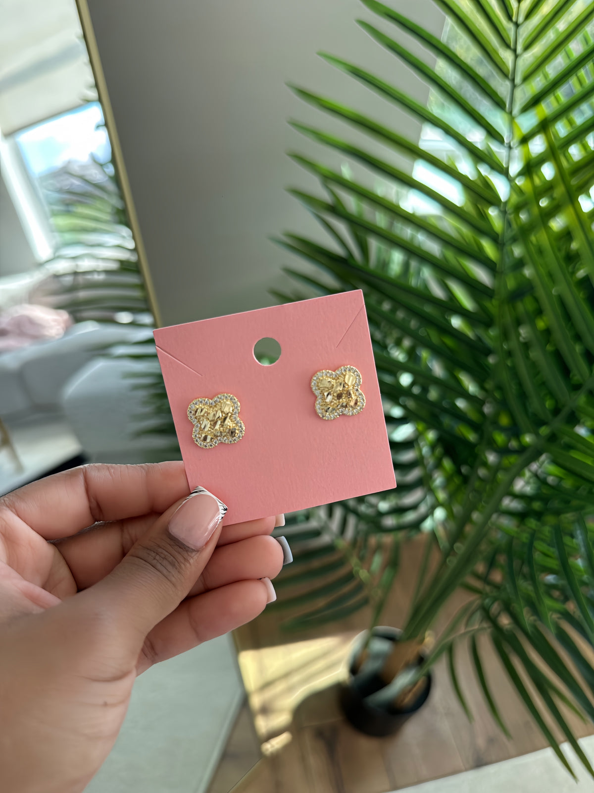 Icy Clover Earrings