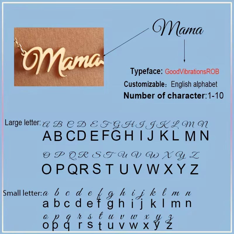 Custom Gold Nameplate Necklace