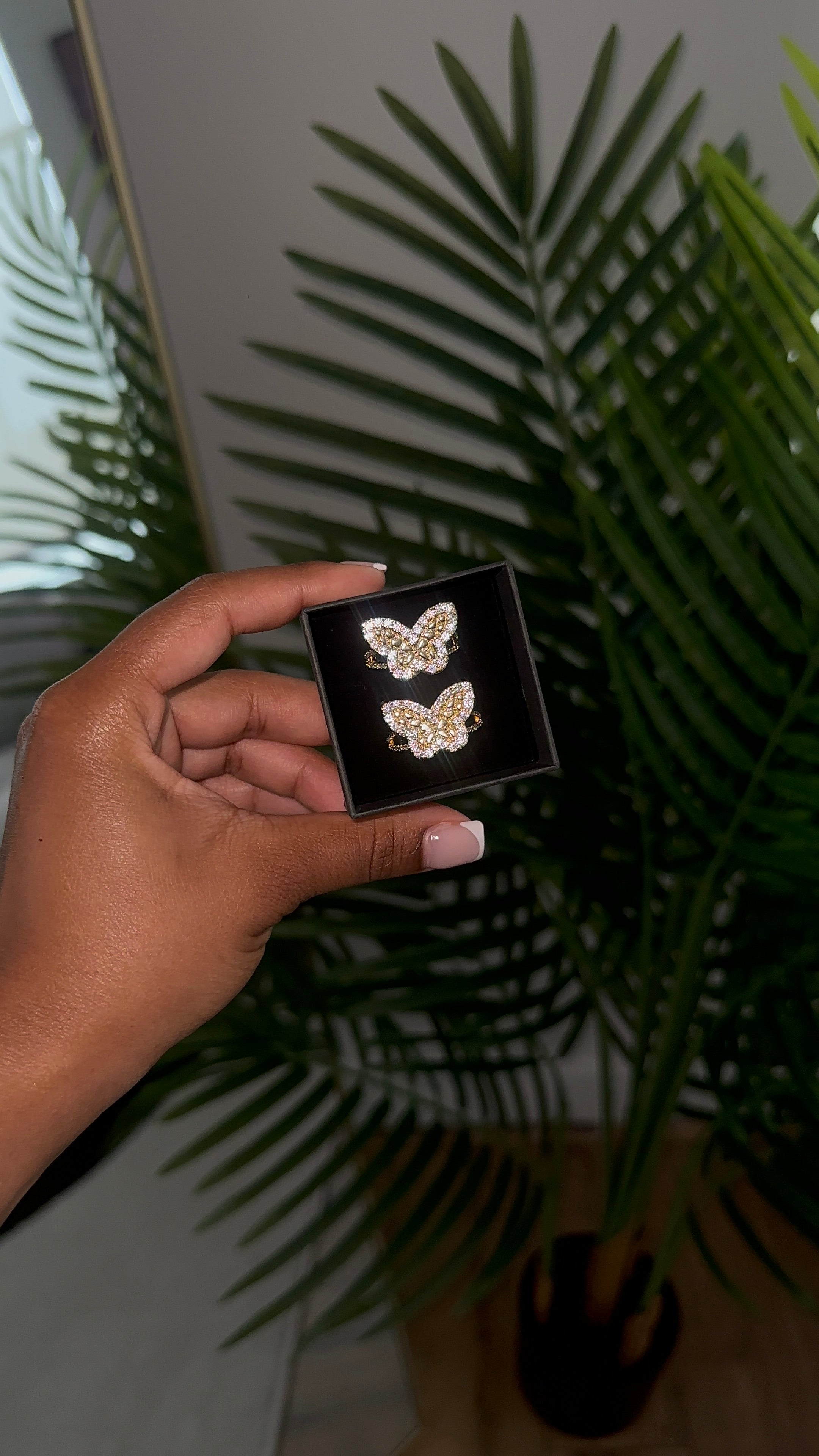 Icy Butterfly Ring